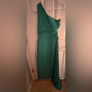 Emerald green dress